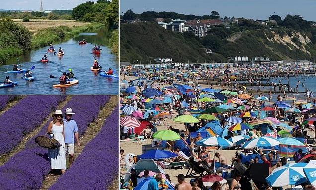 Britons dash to the coast as country bakes in sweltering heat