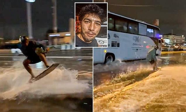 British athlete arrested in Thailand for wakeboarding on flooded road
