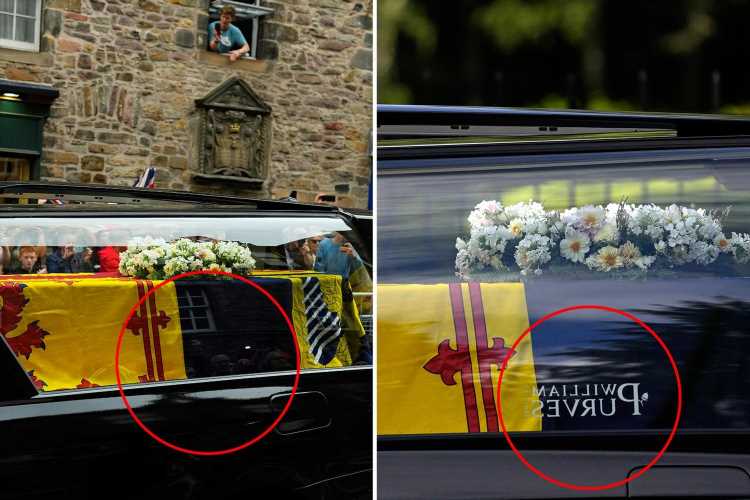 Mystery as royal undertaker William Purves removes window advert from Queen’s hearse during six-hour trip from Balmoral | The Sun
