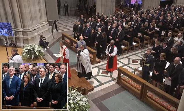 Trump, Obama, Bush and Clinton skip DC memorial service for the Queen