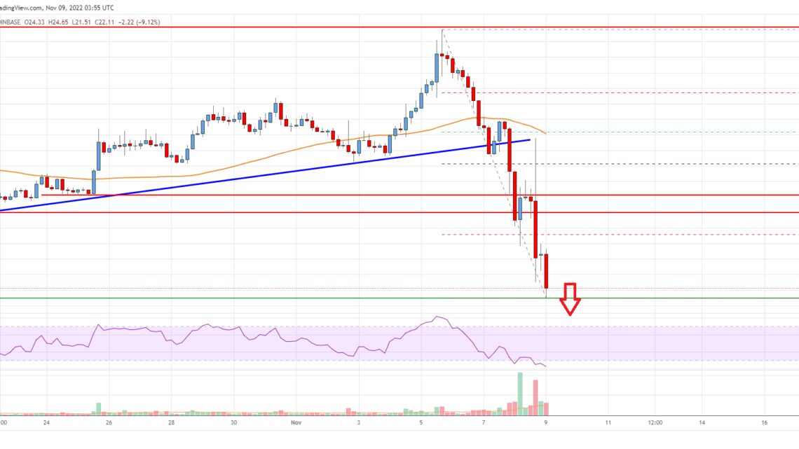 Solana (SOL) Price Analysis: Nosedives, Bears In Full Control