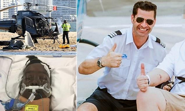 Sea World pilot who landed helicopter questioned by police in hospital