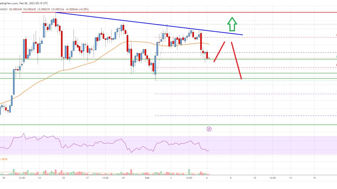 Stellar Lumen (XLM) Price Faces Uphill Task Near $0.095