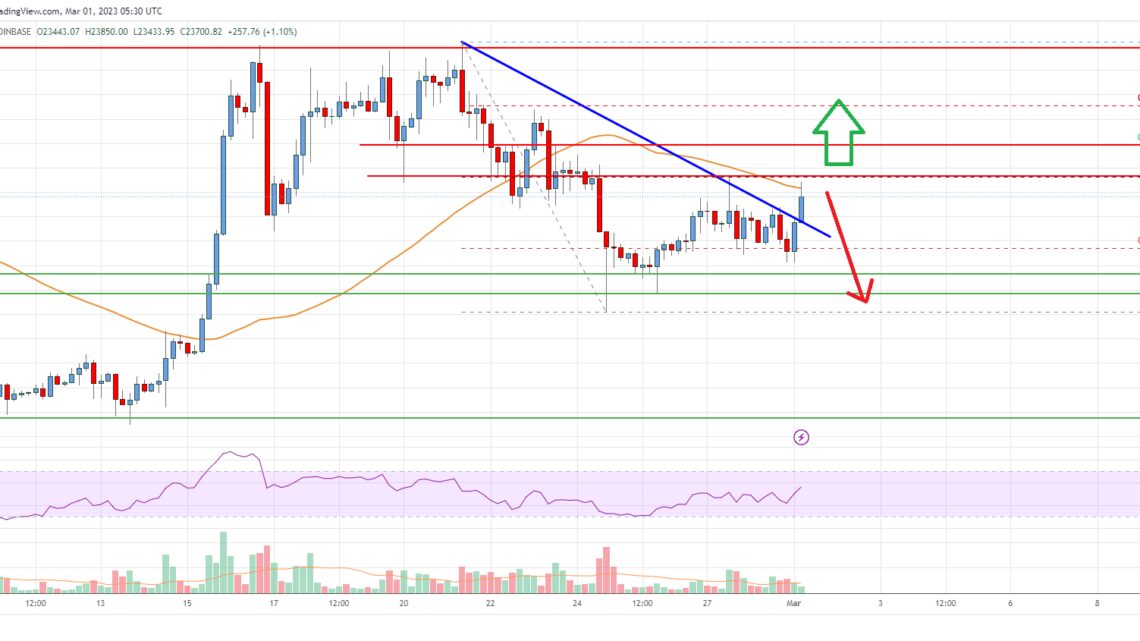Bitcoin Price Analysis: BTC Eyes Fresh Increase Above $24K