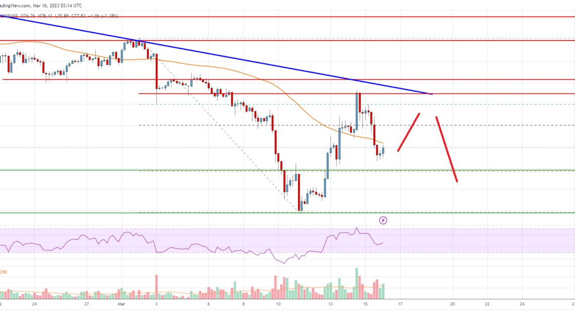 Litecoin (LTC) Price Analysis: Risk of Drop Below $72 Litecoin (LTC) Price Analysis: Risk of Drop Below $72