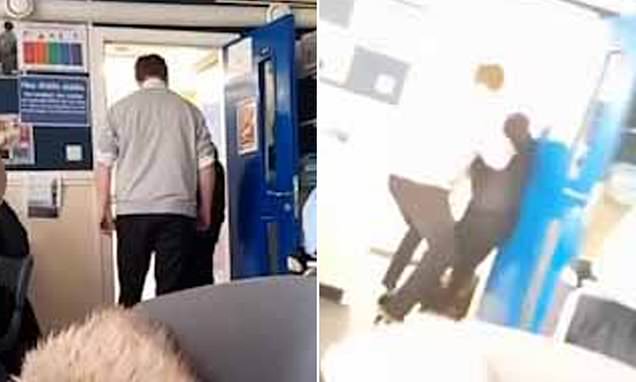 Teacher is filmed appearing to &apos;push pupil out class and onto floor&apos;