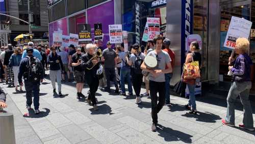 Dispatches From The Picket Lines, Day 30: Kim Kardashian Called Out, Writers & Musicians Band Together In NYC; Monsters, Lovers, Bagels Hit L.A. Streets