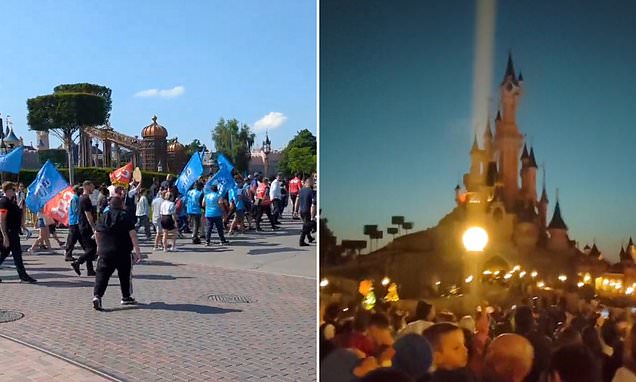 EXCLUSIVE: Strikers ruin British families&apos; Disneyland Paris holidays