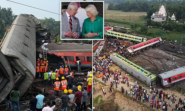 King Charles and Queen Camilla are saddened by Indian rail disaster