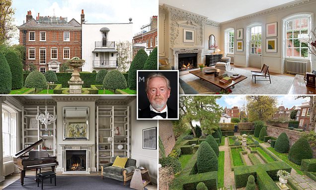 Ridley Scott&apos;s former Grade II-listed home goes on the market