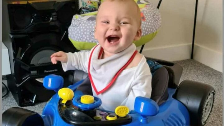 Heartbreaking video shows baby smiling months before mum & killer stepdad forced him to eat vomit – as vile pair jailed | The Sun
