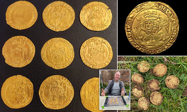 Hoard of gold coins worth £30,000 dating back to Henry VIII unearthed