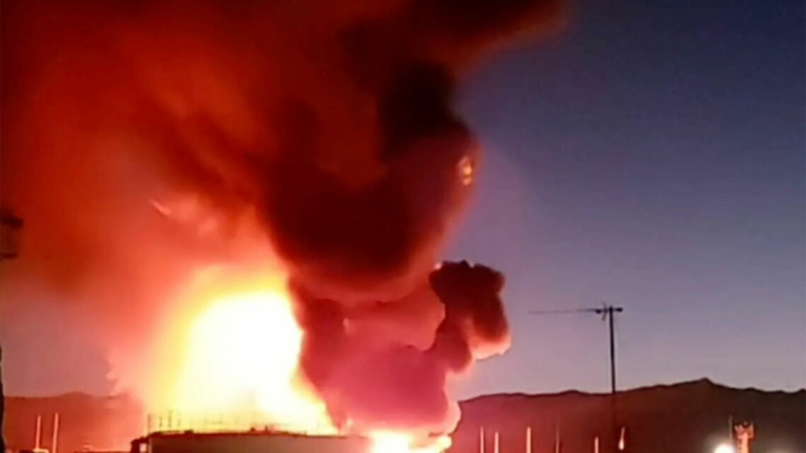 Blast sparks oil depot blaze near Putin's Sochi resort as 'Olympics city hit by Ukraine kamikaze drones for first time' | The Sun