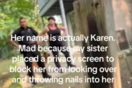 I put up a privacy fence between me & my nightmare 'Karen' neighbour…so she hacked my branches and got the cops involved | The Sun