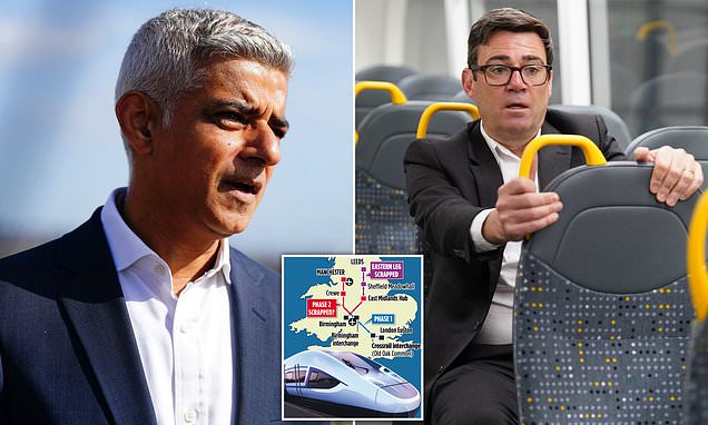 Mayors demand HS2 goes ahead despite panic over soaring costs