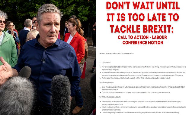 Keir Starmer allies try to block conference debate on unwinding Brexit