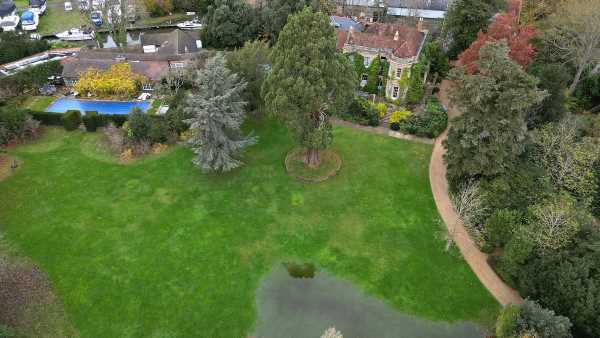 George and Amal Clooney&apos;s back garden flooded at £20m mansion