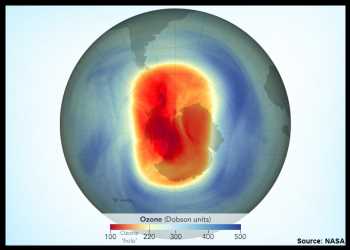 Ozone Hole Above Antarctica 12th Largest On Record